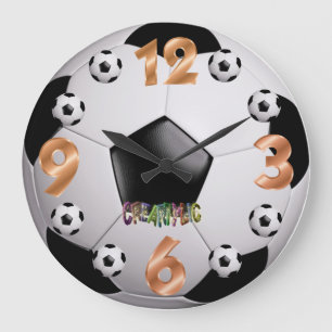 Footballs wandklok