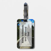 Footbridge over Canadian Canyon Bagagelabel (Achterkant verticaal)