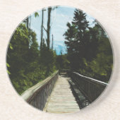 Footbridge over Canadian Canyon Zandsteen Onderzetter (Voorkant)