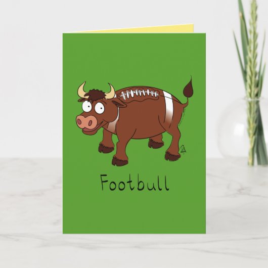 Footbull - Funny Football Bull Kaart (Voorkant)