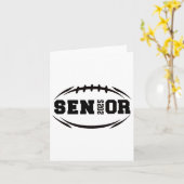 Footbyll Senior 2025 Afstuderen Jaar Kaart (Gele Bloem)