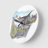 Footdee Aberdeen Vist de Waterverf Ronde Klok (Hoek)