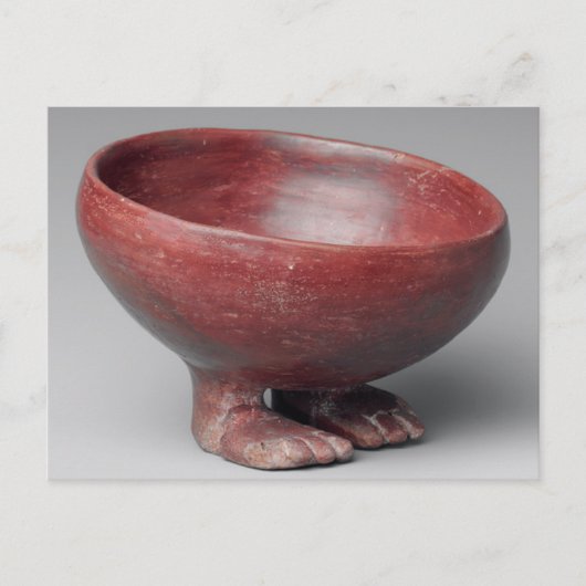 Footed Bowl, predynastische periode, Egyptische ke Briefkaart (Voorkant)