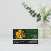 Footed Photo - Dk Green - Primroses Visitekaartje (Staand voorkant)