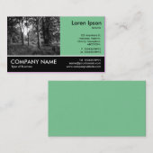 Footed Photo - Faded Green - in de Bossen Visitekaartje (Voorkant / Achterkant)