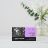 Footed Photo - Pasen Paarse - In de Bossen Visitekaartje (Staand voorkant)