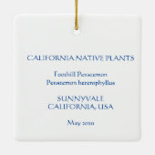 Foothill Penstemon Keramisch Ornament (Achterkant)