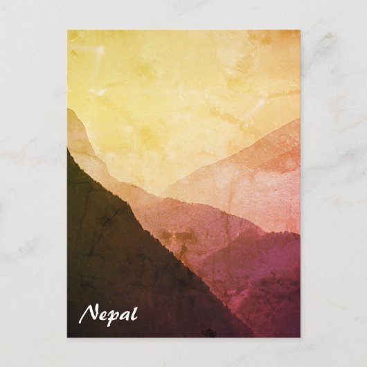 Foothill van de Everest,  Himalaya, Nepal Briefkaart (Voorkant)