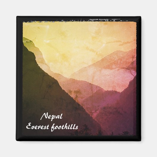 Foothill van de Everest, Himalaya, Nepal Magneet (Voorkant)