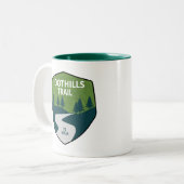 Foothills Trail North Carolina South Carolina Tweekleurige Koffiemok (Voorkant links)