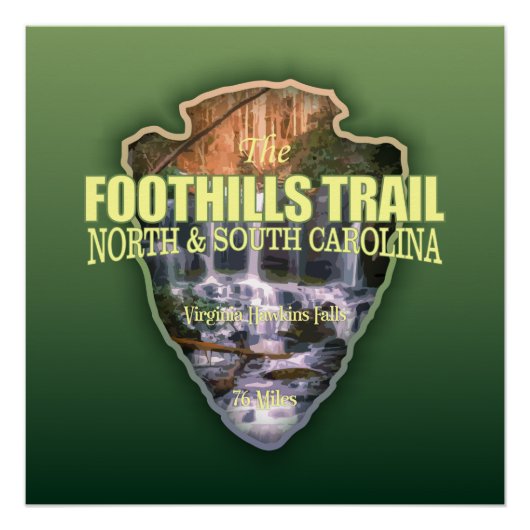 Foothills Trail (pijlpunt) Perfect Poster (Voorkant)