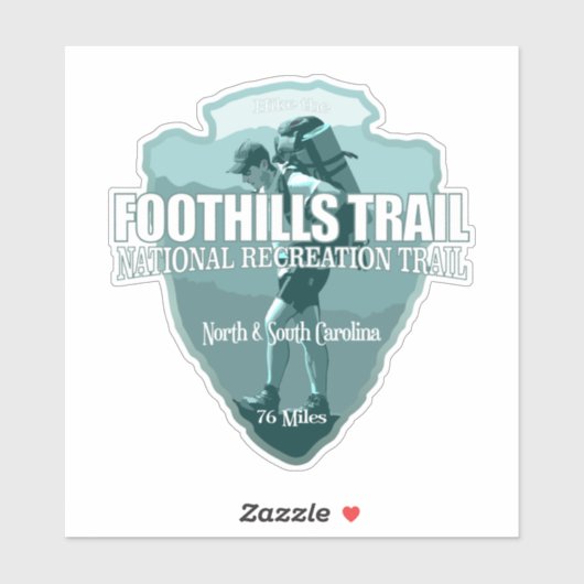 Foothills Trail (pijlpunt T) Sticker (Vel)