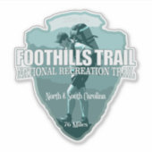 Foothills Trail (pijlpunt T) Sticker (Voorkant)