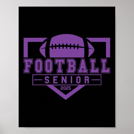 Footll Senior Night Footll Senior 2025 Afstuderen Poster (Voorkant)