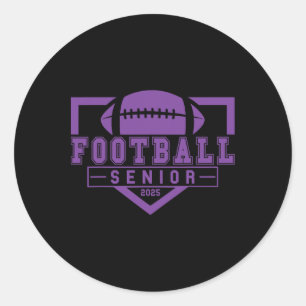 Footll Senior Night Footll Senior 2025 Afstuderen Ronde Sticker