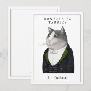 FOOTMAN CAT 4.5x6.25 Platte Kaart + Tekst