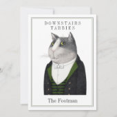 FOOTMAN CAT 5x7 Platte Kaart + Tekst (Voorkant)