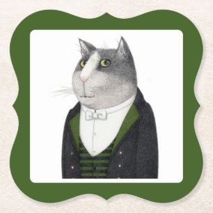 FOOTMAN CAT beugel papier Onderzetters