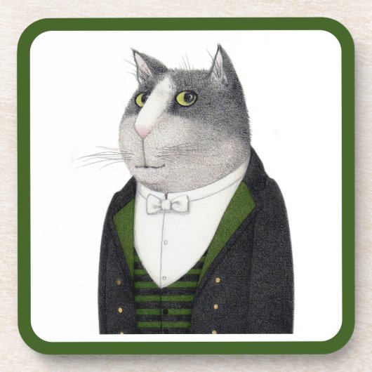FOOTMAN CAT Hard Plastic Onderzetters (Voorkant)