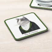 FOOTMAN CAT Hard Plastic Onderzetters + Tekst (Linkerzijde)
