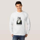 FOOTMAN CAT Mannen Basic Shirt met lange mouwen (Voorkant volledig)
