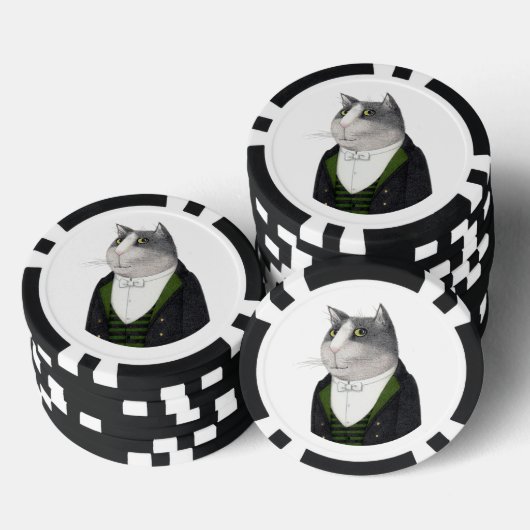 FOOTMAN CAT Poker Chips (Opstapeling)