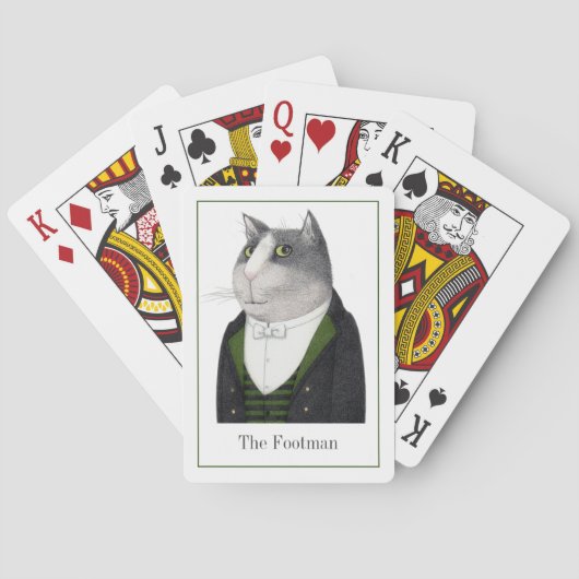 FOOTMAN CAT Speelkaarten + Tekst (Achterkant)