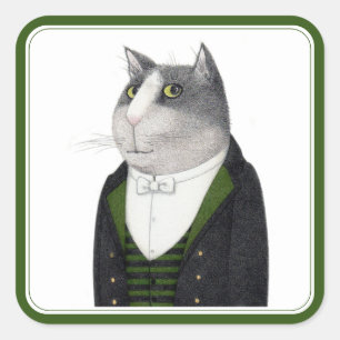 FOOTMAN CAT Stickers op grote schaal