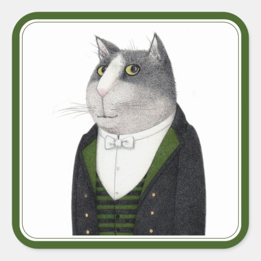 FOOTMAN CAT Stickers op grote schaal (Voorkant)