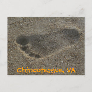 Footprint Chincoteague, VA Briefkaart