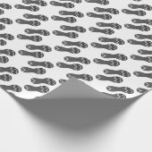 Footprint of running shoes cadeaupapier (Hoek)