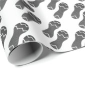 Footprint of running shoes cadeaupapier (Rol Hoek)