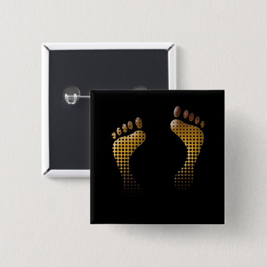 Footprint Vierkante Button 5,1 Cm (Voorkant /achterkant)