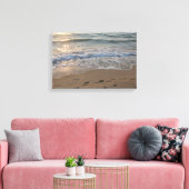 Footprints in the Sand Canvas Afdruk (Insitu (Woonkamer))