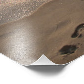 Footprints in the Sand Foto Afdruk (Hoek)