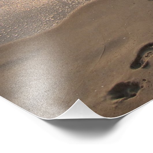 Footprints in the Sand Foto Afdruk (Hoek)