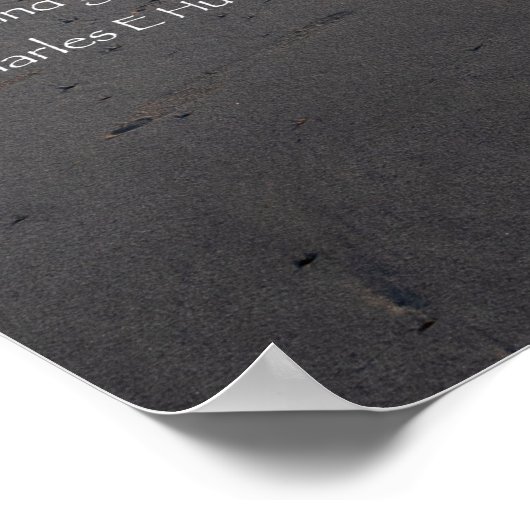 Footprints In The Sand Quote Poster (Hoek)