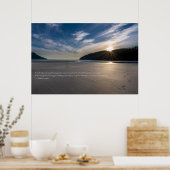 Footprints In The Sand Quote Poster (Keuken)