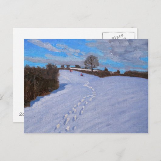 Footprints in the Snow 2009 Briefkaart