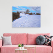 Footprints in the Snow 2009 Canvas Afdruk (Insitu (Woonkamer))