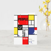 Footprints Note Card Kaart (Gele Bloem)