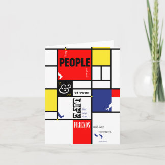 Footprints Note Card Kaart