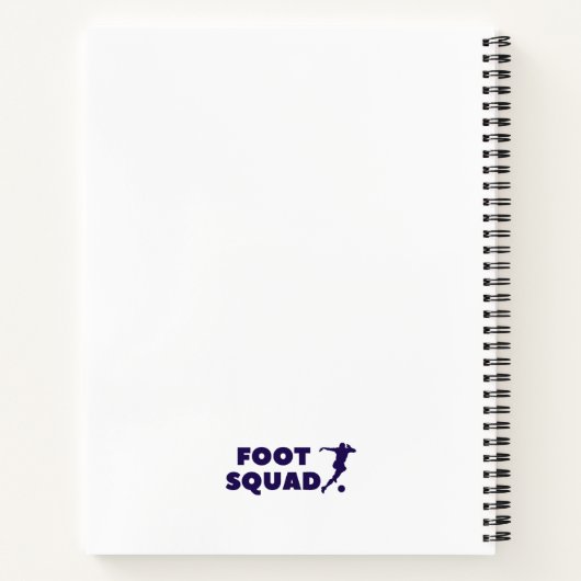 Footsqua spiraal Notitieboek Stijl: 8,5" x 11" spi (Achterkant)