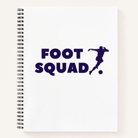Footsqua spiraal Notitieboek Stijl: 8,5" x 11" spi (Voorkant)