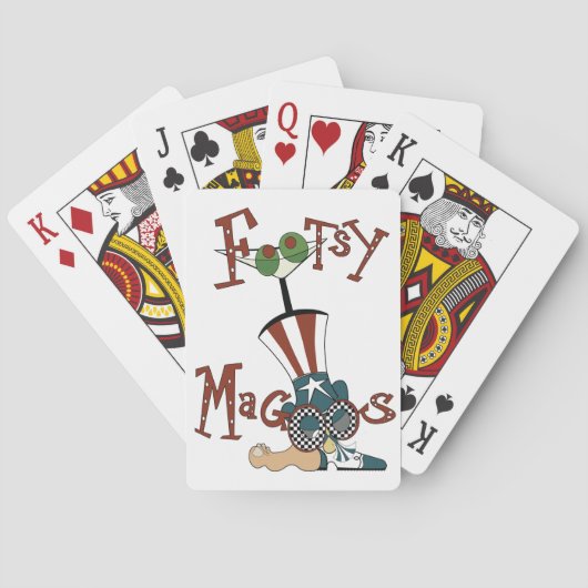 Footsy Magoos-kaarten Pokerkaarten (Achterkant)