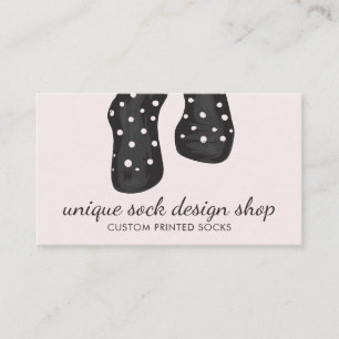 Footwear Girly Polka Dots Sock Visitekaartje