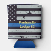 FOP Lodge 83 dunne blauwe lijn kan Coozie (Achterkant)