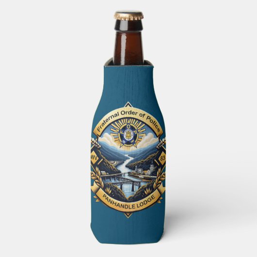 FOP Lodge 83 Fles Coozie (Fles Voorkant)