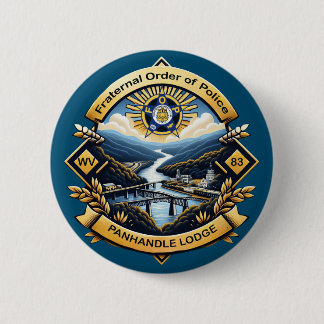 FOP Lodge 83 Ronde Button 5,7 Cm