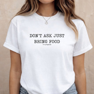Foppende zwangerschapsaankondiging baby onthulling t-shirt
